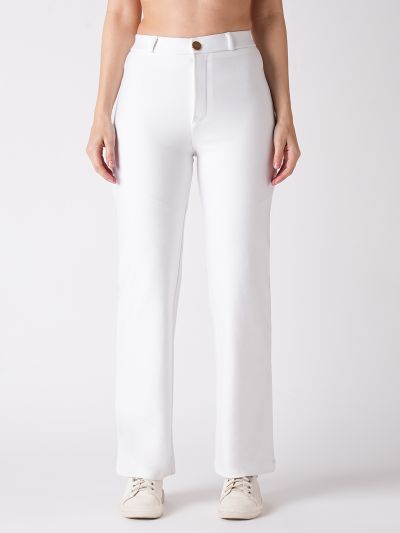 Globus Women White Slim Fit Treggings