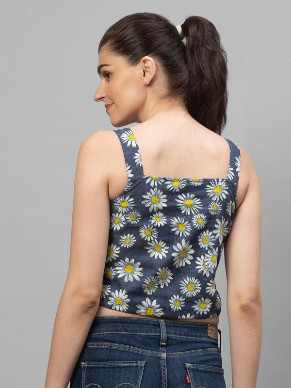 Globus Blue Printed Top