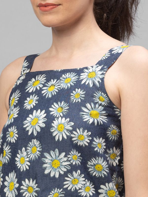 Globus Blue Printed Top