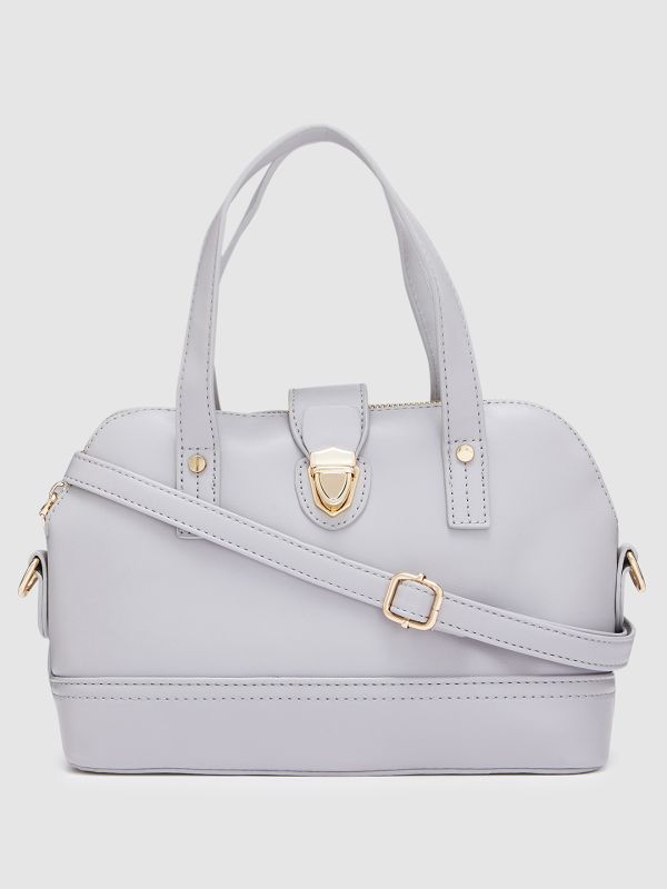 Globus Women Dark Grey Solid Casual Sling Bag