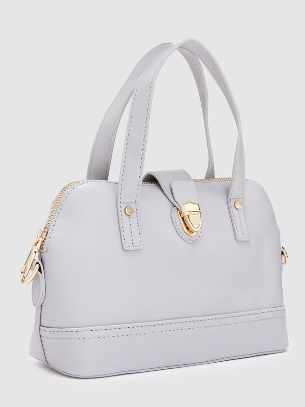 Globus Women Dark Grey Solid Casual Sling Bag