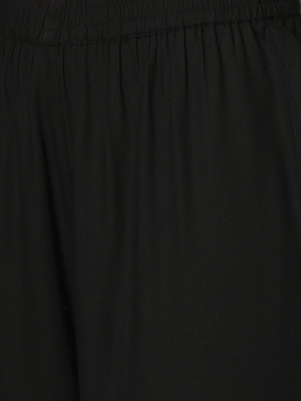 Globus Women Black Sequinned Embroidered Yoke Calf Length Straight Kurta & Pants Ethnic Set