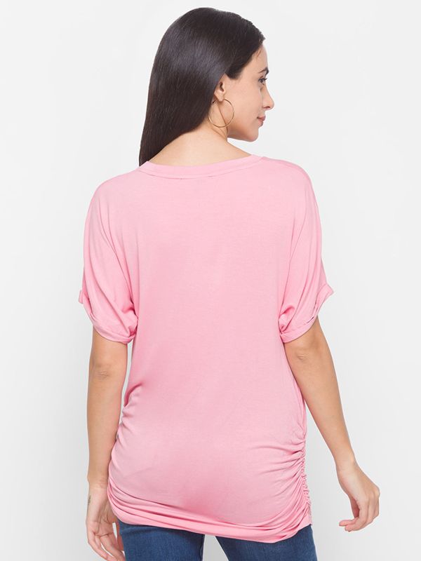 Globus Solid Round Neck T-Shirt