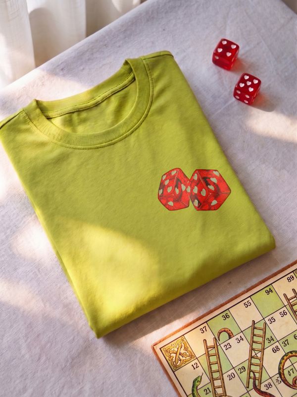 Globus Women Green Round Neck Short Sleeves Graphic Print Oversized Fit T-Shirt