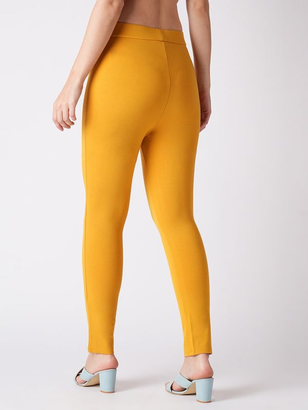 Globus Women Ochre Skinny Fit Treggings