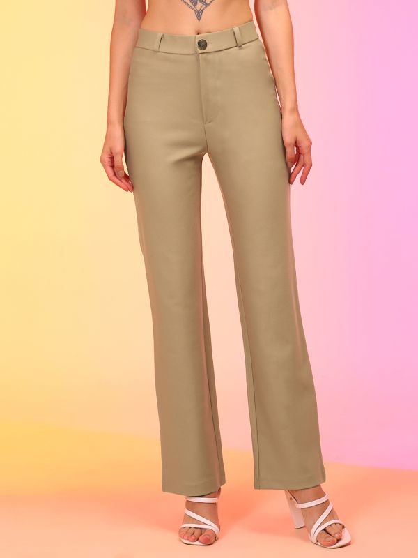 Globus Women Camel Straight Fit Treggings