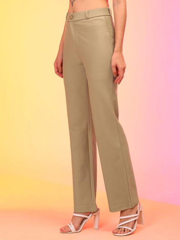 Globus Women Camel Straight Fit Treggings