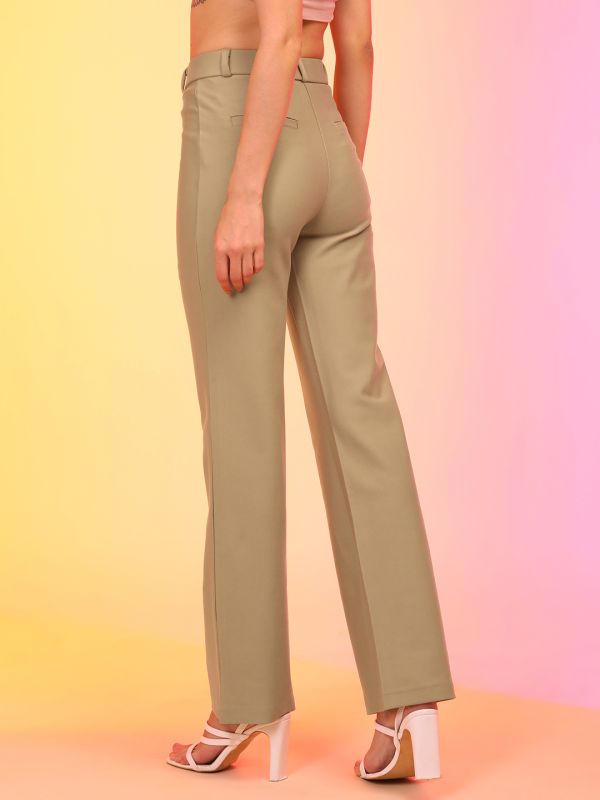 Globus Women Camel Straight Fit Treggings